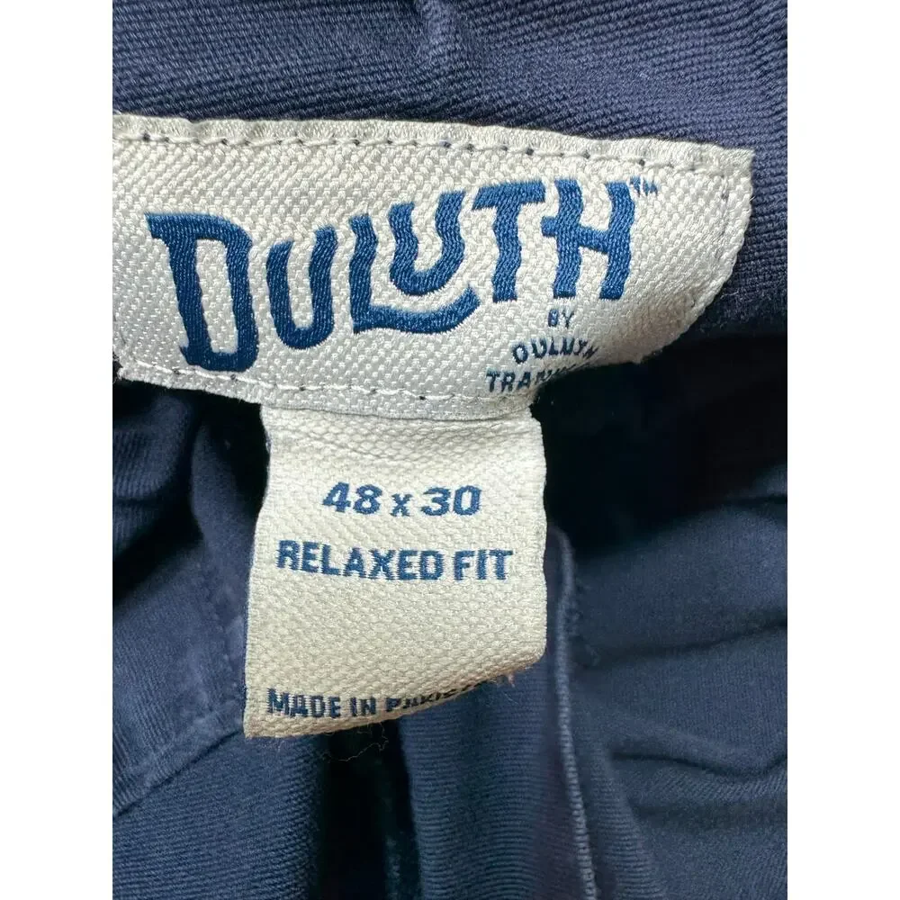 Duluth Trading Co Flex Fire Hose Pants Men’s 48X30 Blue Carpenter Utility